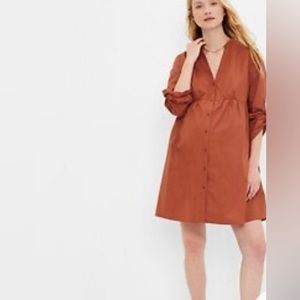 Saddle Brown Gap Maternity Dress
